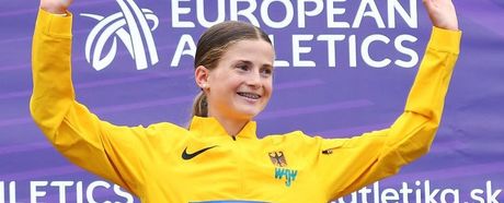 Julia Ehrle (LG farbtex Nordschwarzwald; hier bei der U18-EM 2024) wird U20-Weltmeisterin im "Classic Trail" bei der Trail-WM in Canfranc (Spanien)